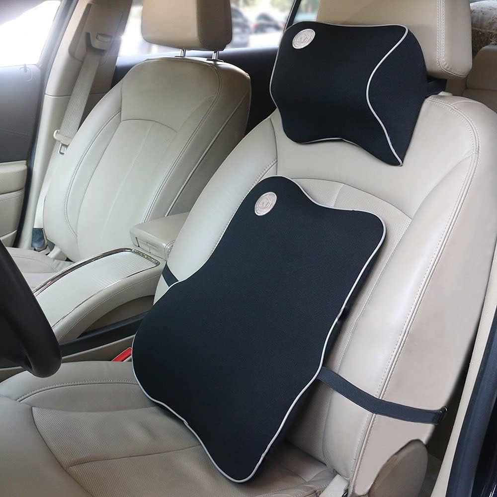 Ecloud Shop Lumbar Support Cushion Set - Black