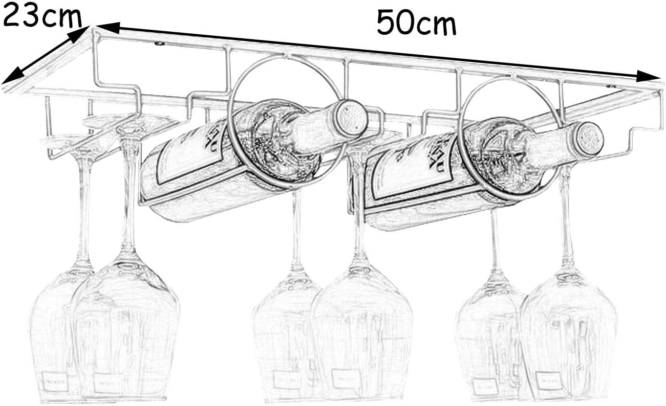 Elegant Wall-Mounted Wine Racks with Rose Gold Finish