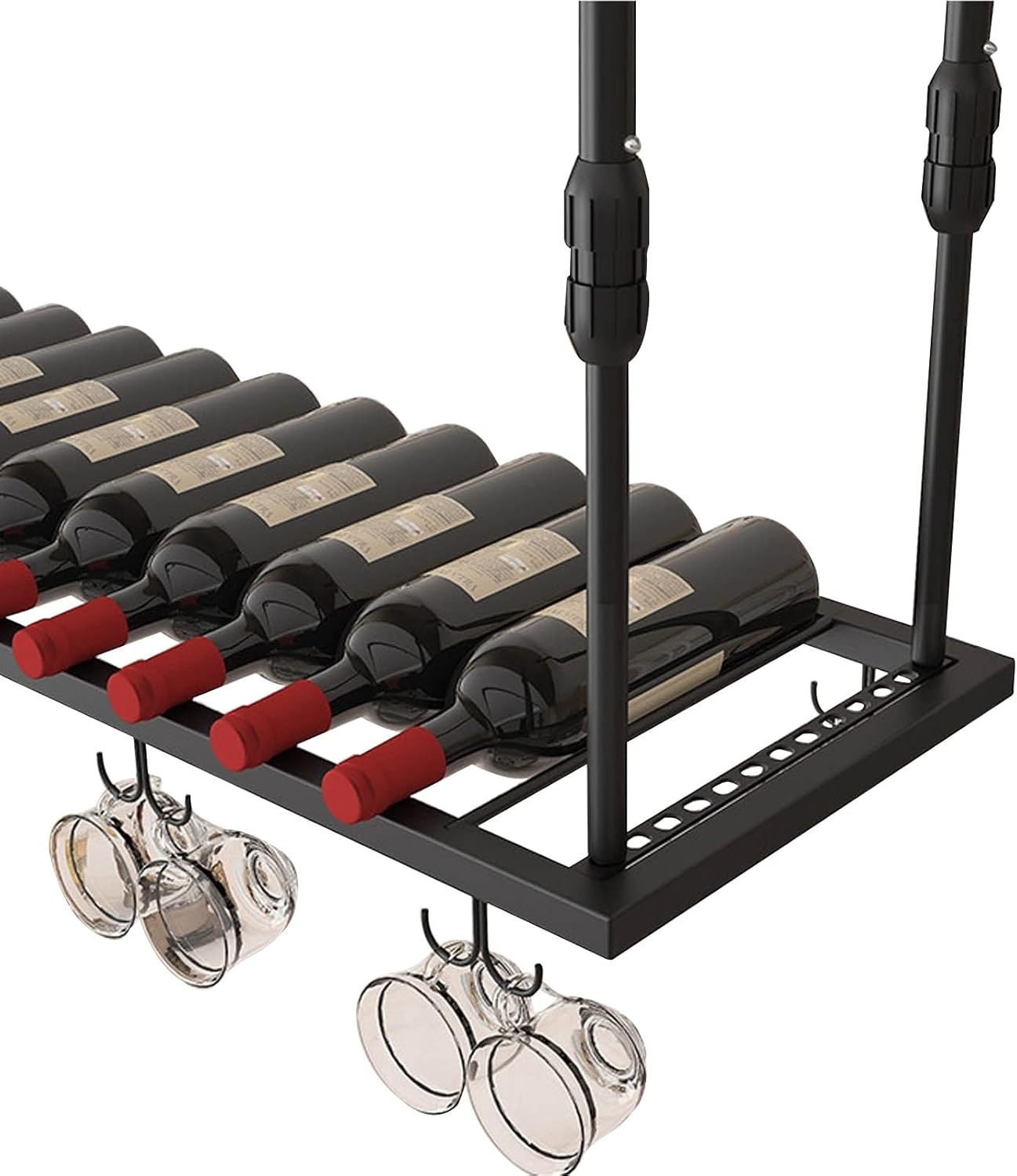 Suuim Adjustable Height Wine Glass Rack