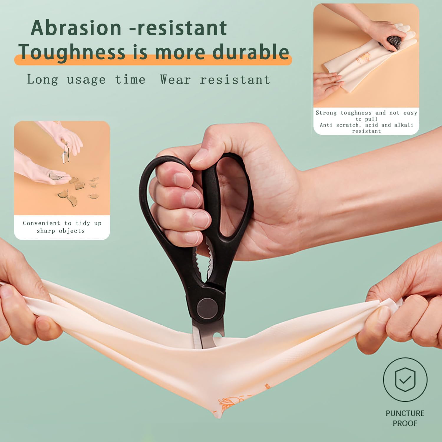 Klmfatsig Reusable Nitrile Gloves Set of Two