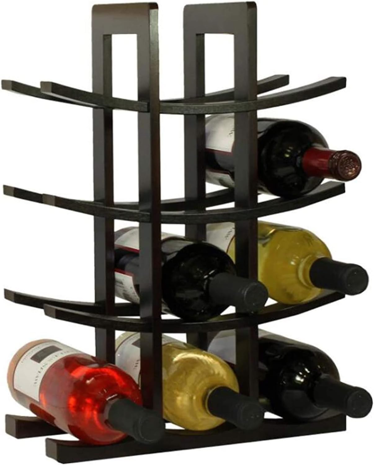 ALDEPO Dolphin Waves Wall-Mounted Wine Rack 12 Bottles