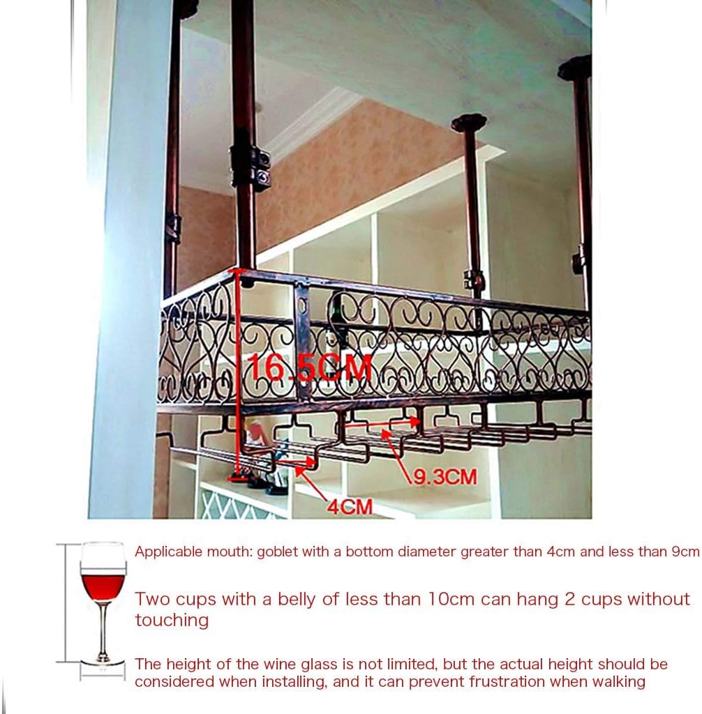 Adjustable Wall-Mounted Wine Rack with Double Layer