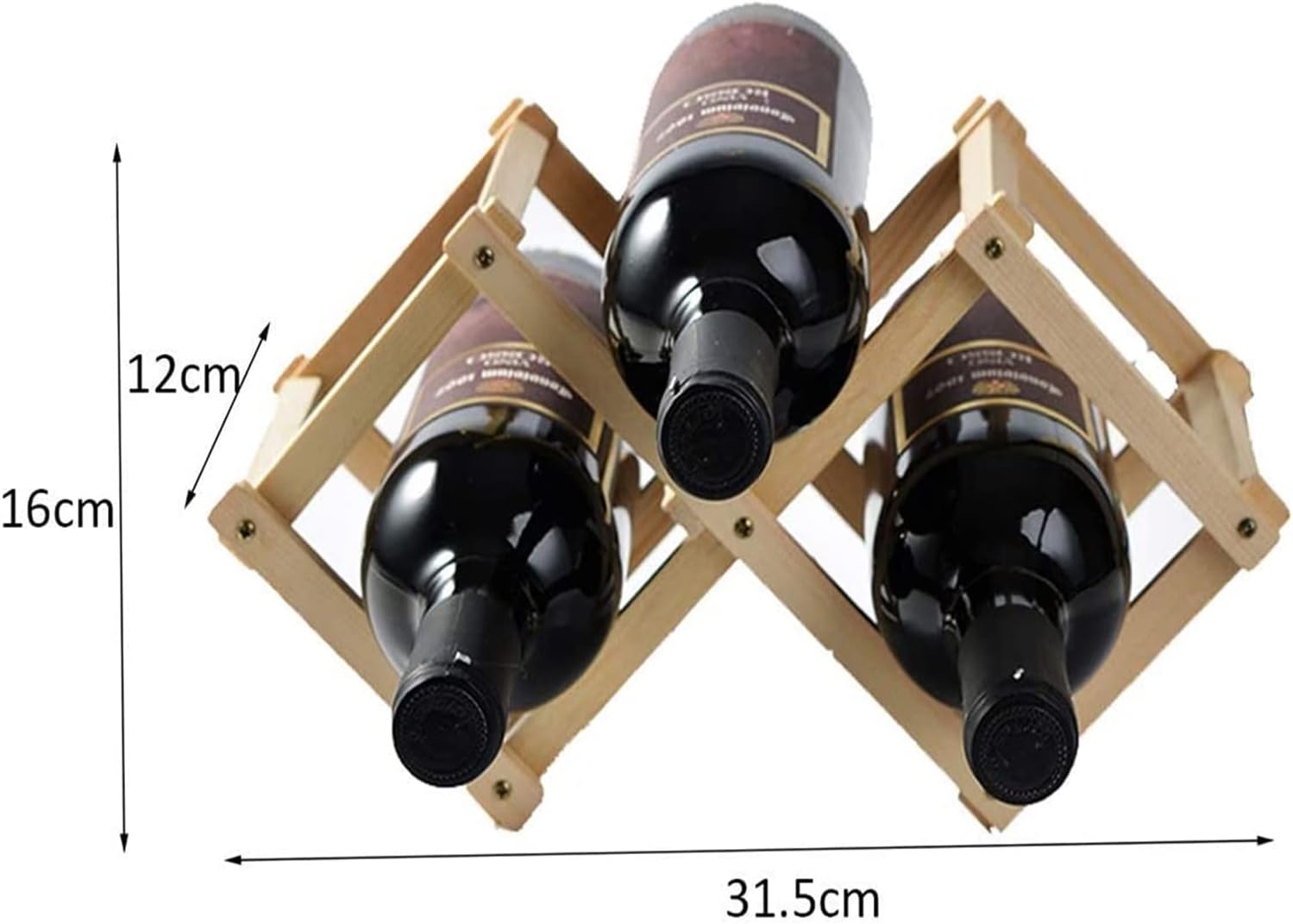 ALDEPO Foldable Wine Rack Storage Display Table