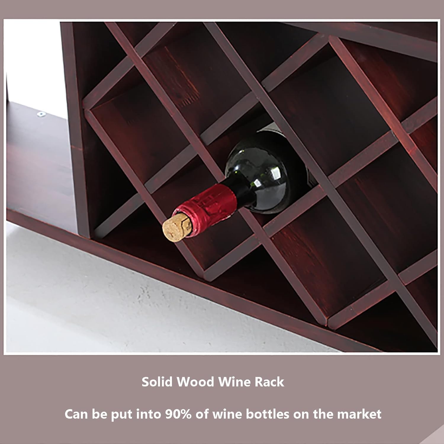KOHARA Wall-Mounted Wine Rack 3-Layer Wooden Display