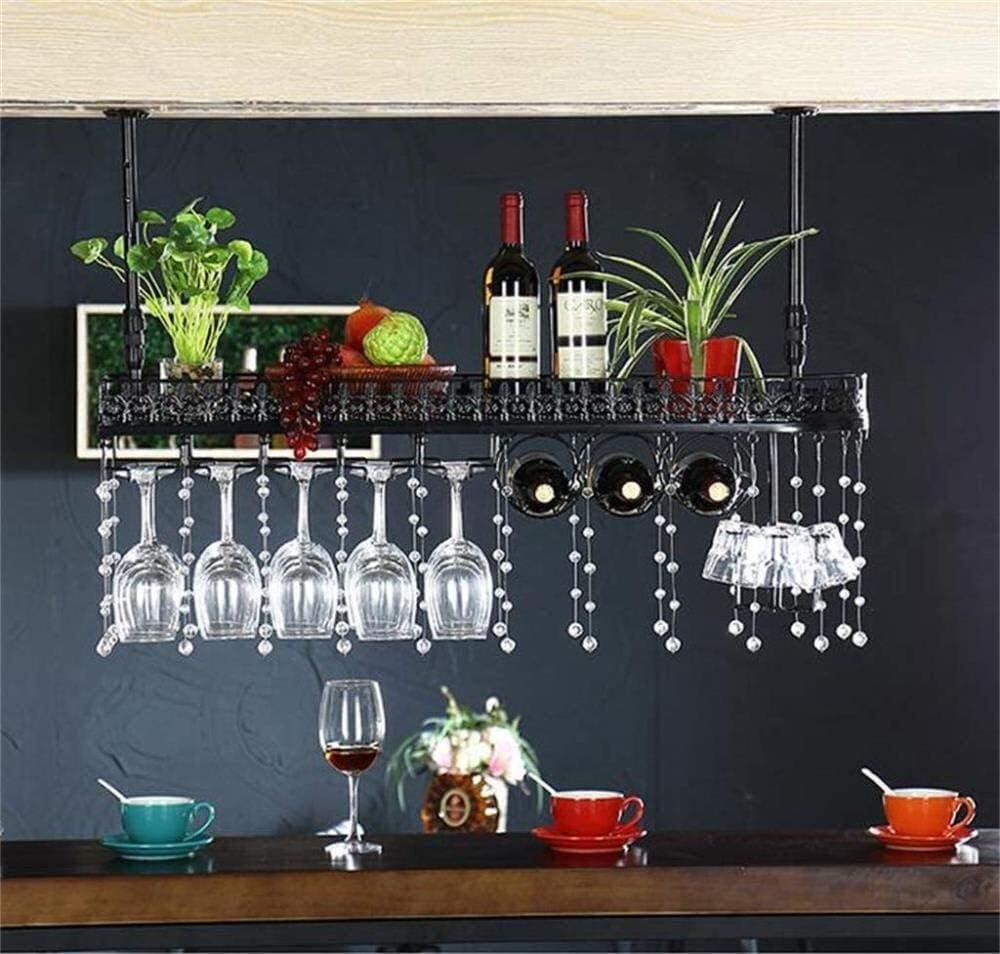 Functional Wall-Mounted Wine Rack with Glass Holder Shelf