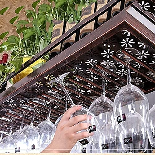 Vintage Rustic Wall-Mounted Wine Rack Metal