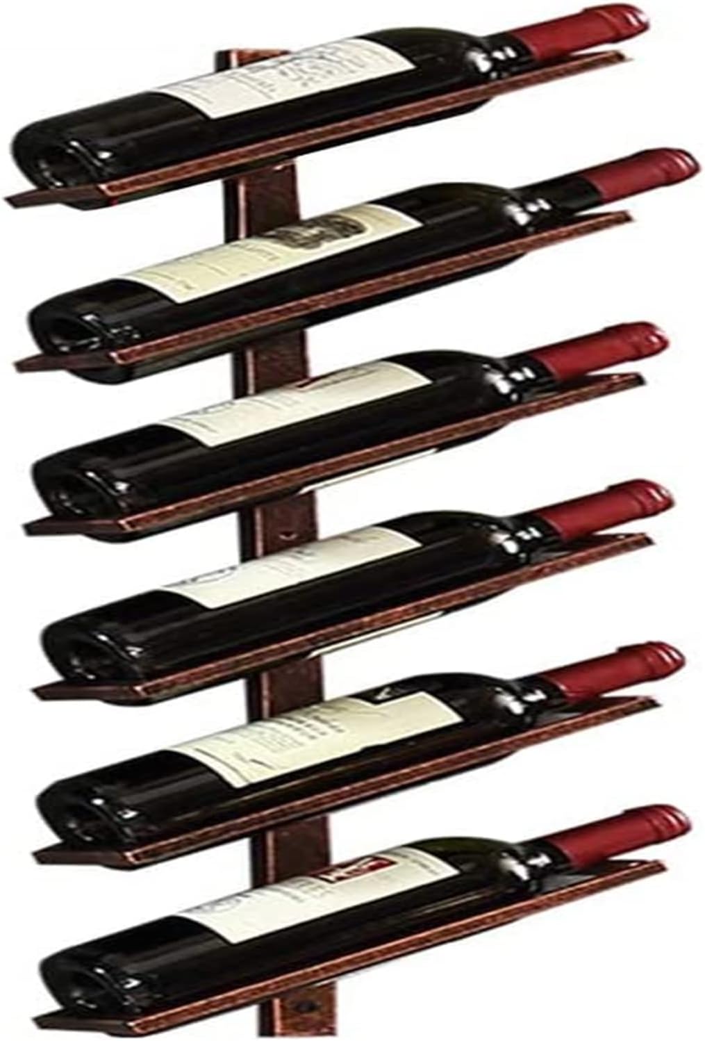 ALDEPO Wall Mounted Wine Rack 6 Bottles Light Green
