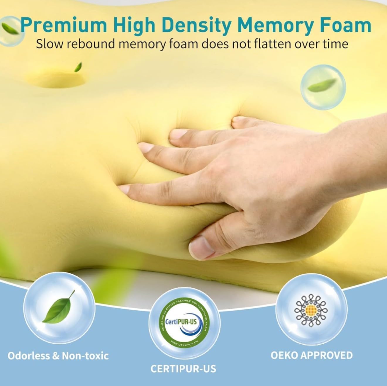 Love Nest Cervical Neck Pillow with Memory Foam