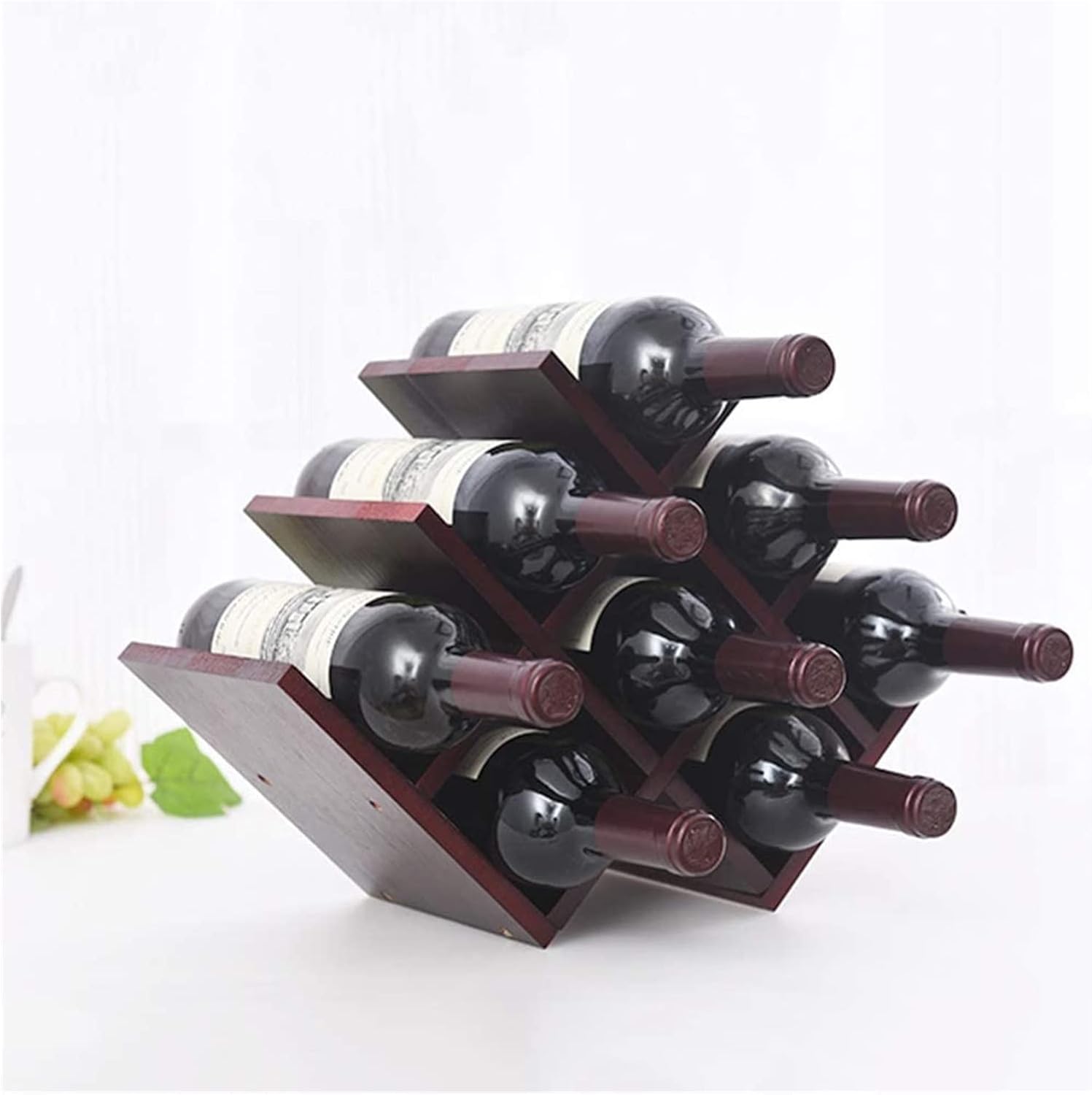 ALDEPO Freestanding Wine Rack Holds 8 Bottles