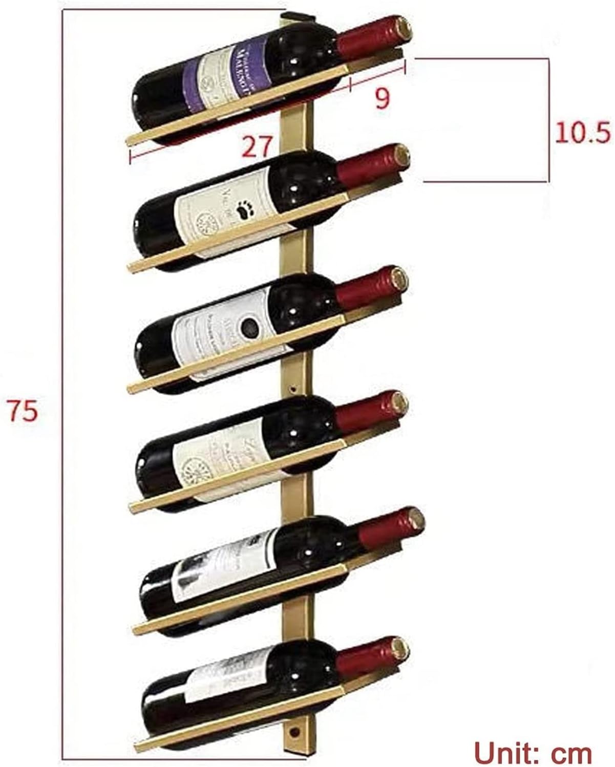 ALDEPO Wall-Mounted Wine Rack for Home and Kitchen