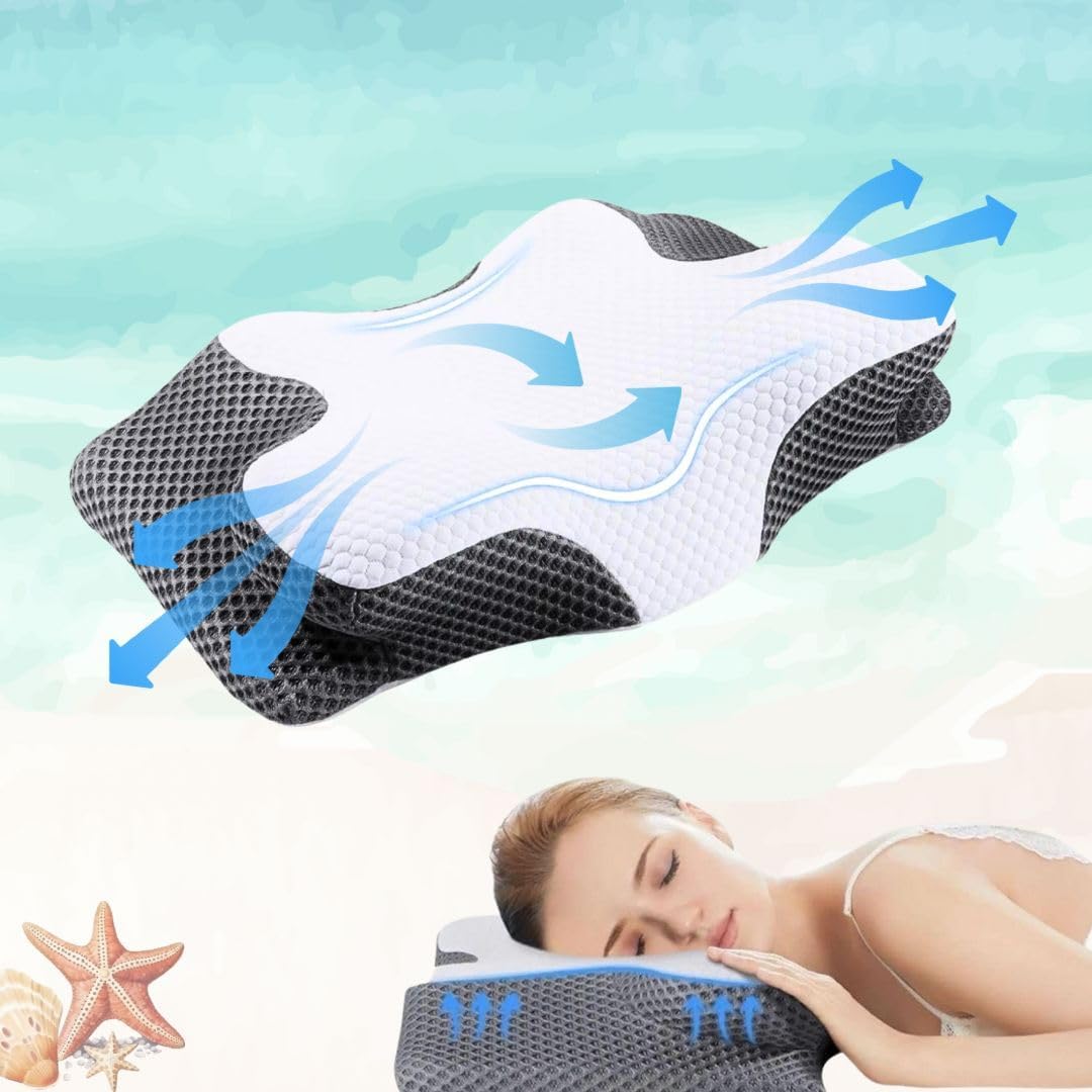 Love Nest Cervical Neck Pillow with Memory Foam