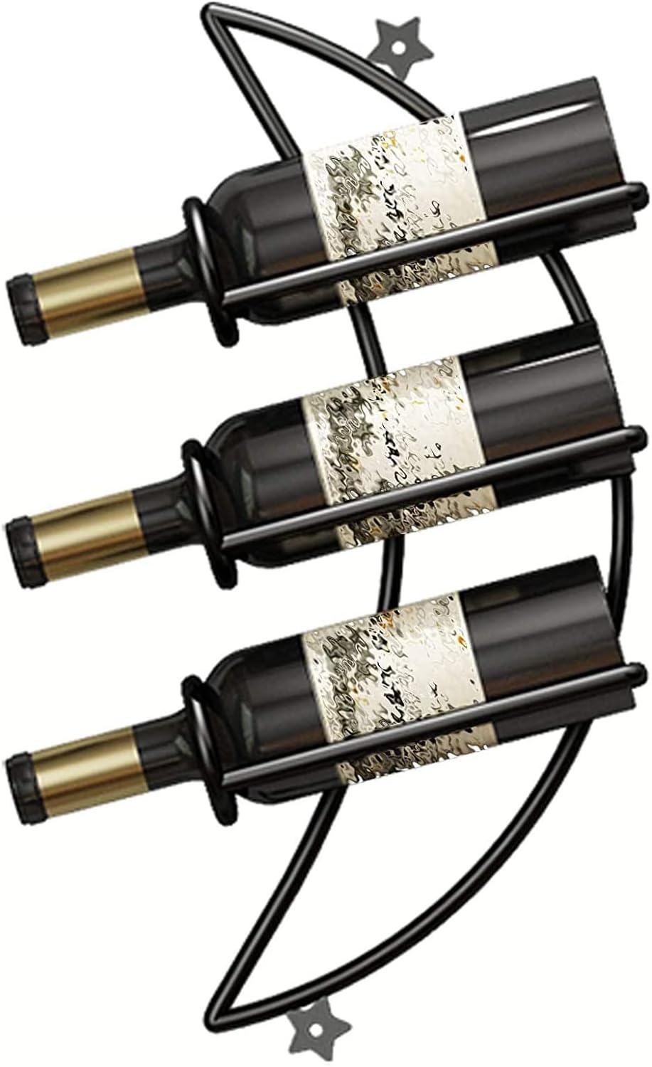 ALDEPO Wall-Mounted Wine Rack Set Dolphin Waves