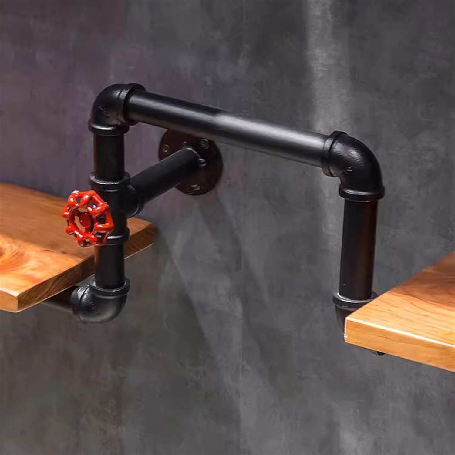 Industrial Style Wall-Mounted Wine Rack Holder