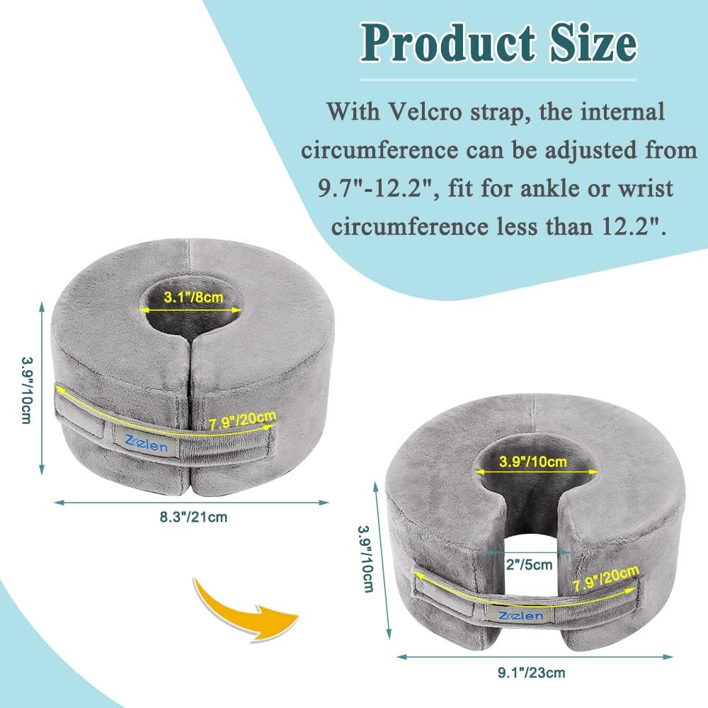 Zelen Foot Support Pillow for Ankle Elevation and Heel Protection