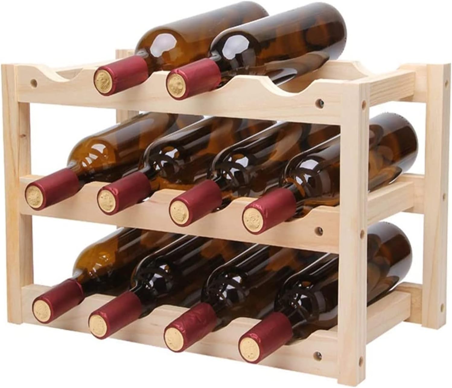 ALDEPO Wall-Mounted Wine Rack 12 Bottle Storage Stand 1