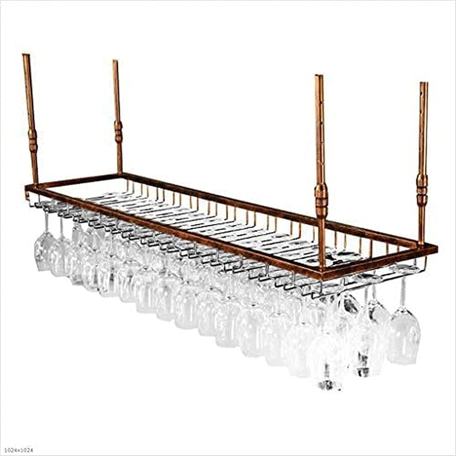 Vintage Rustic Wall-Mounted Wine Rack 1