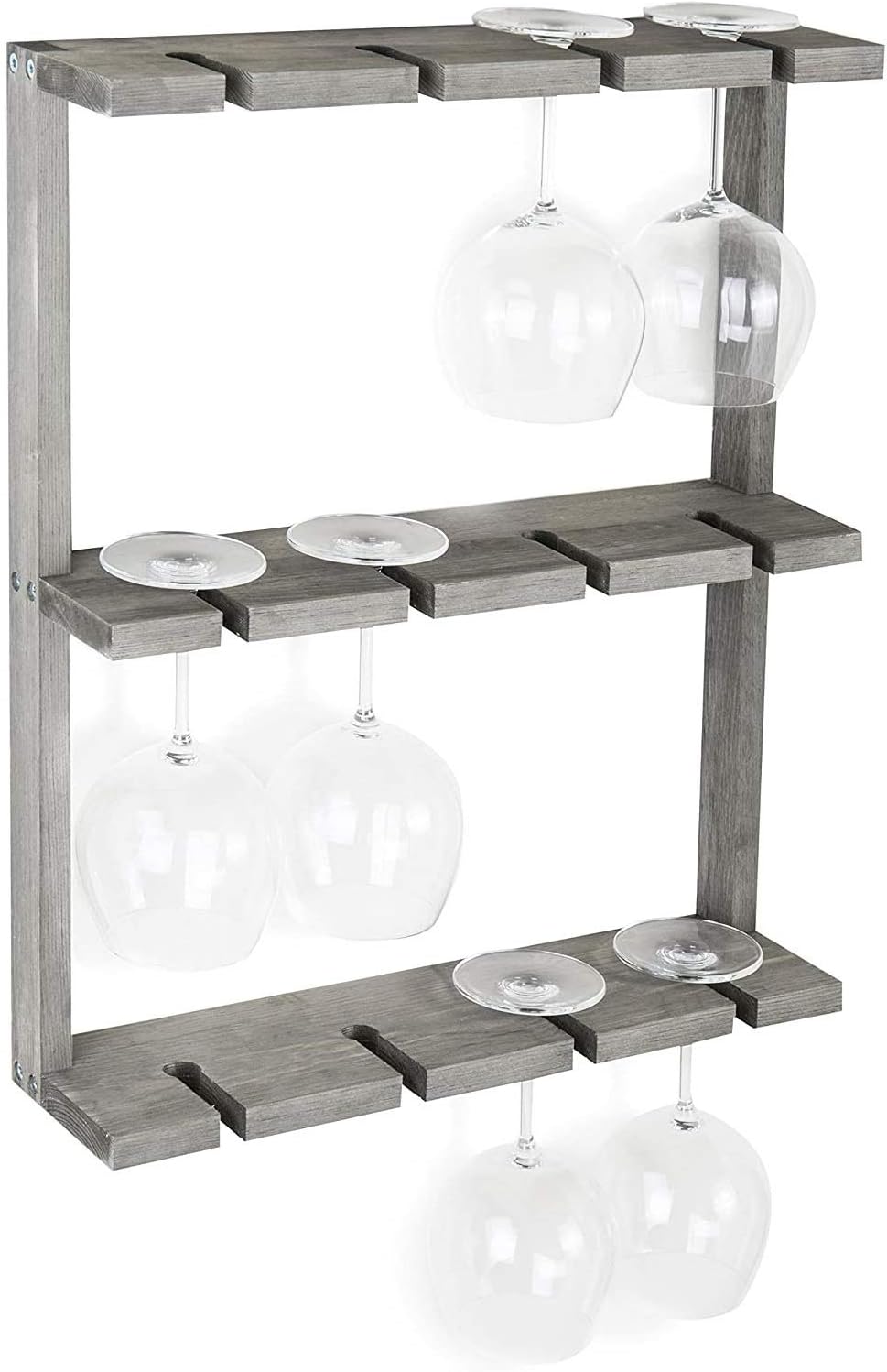 Wall-Mounted Wine Racks Wooden Design for Home and Restaurant