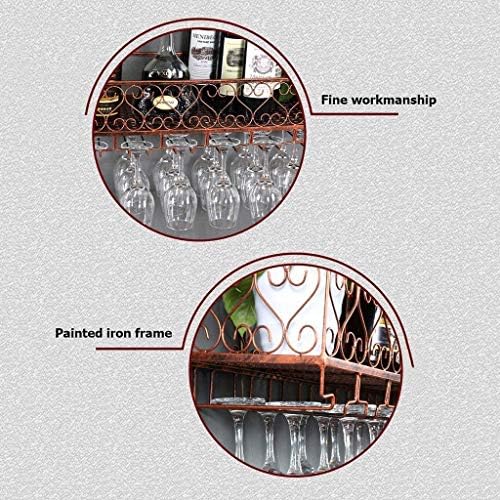 Wall-Mounted Metal Wine Rack for Storage and Organization