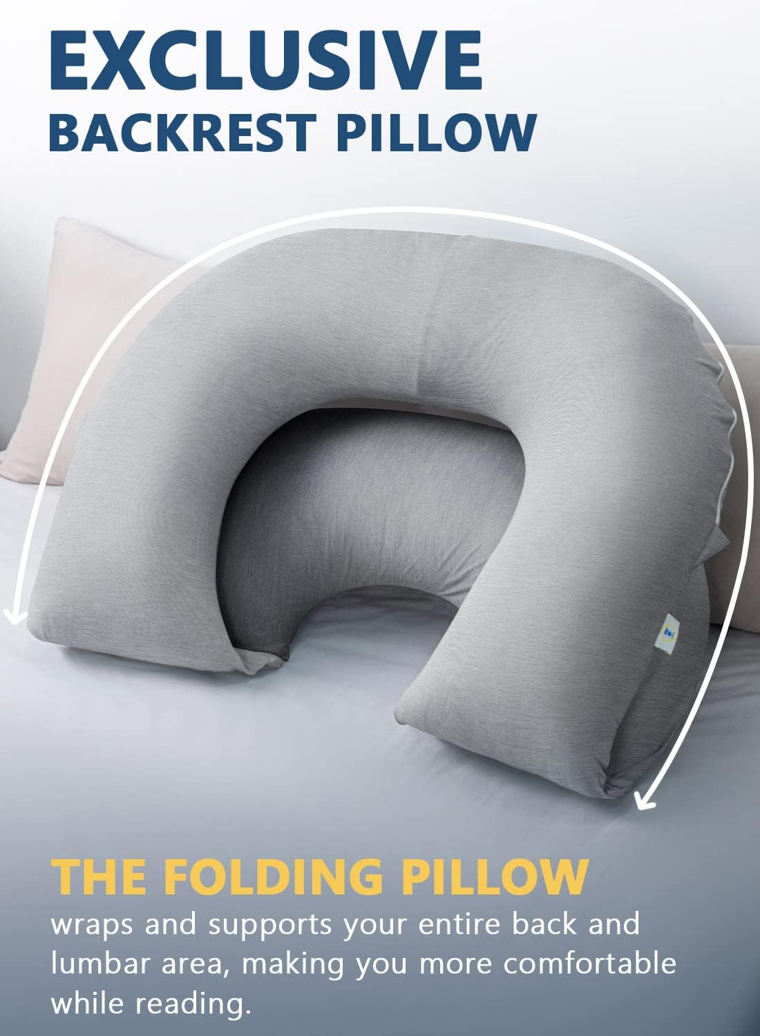 INSEN Reading Pillow Multi-Functional Back Support Pillow