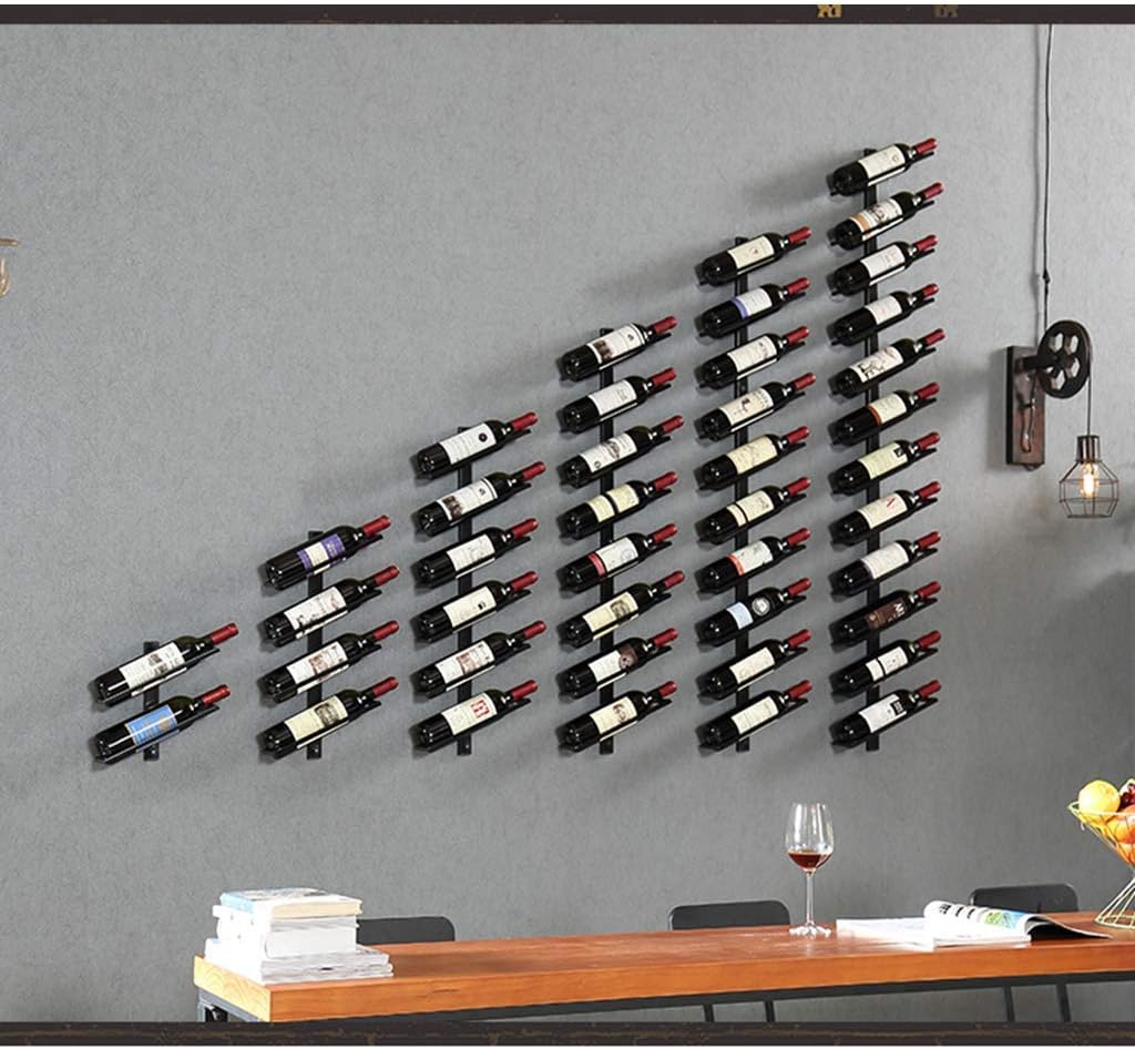 TOYOCC Wall-Mounted Wine Rack 2 Bottle Storage