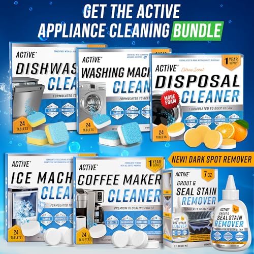 ACTIVE Washing Machine Cleaner Descaler 24 Pack - 12 Month Supply