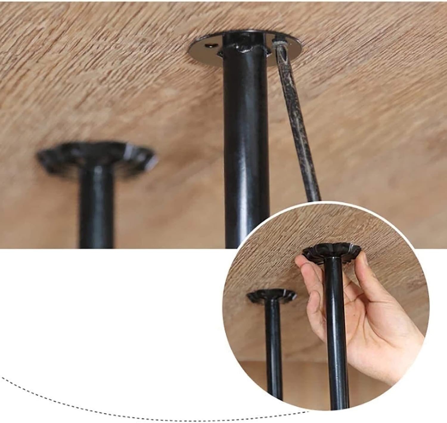 Industrial Metal Wine Rack with Adjustable Height Black 100cm