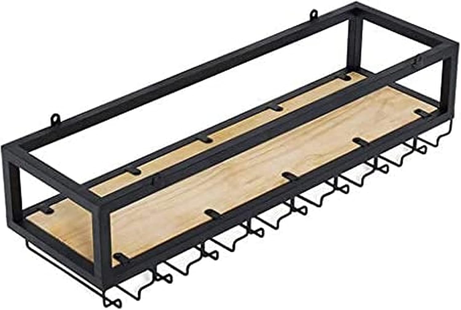 Industrial Style Wall-Mounted Wine Rack