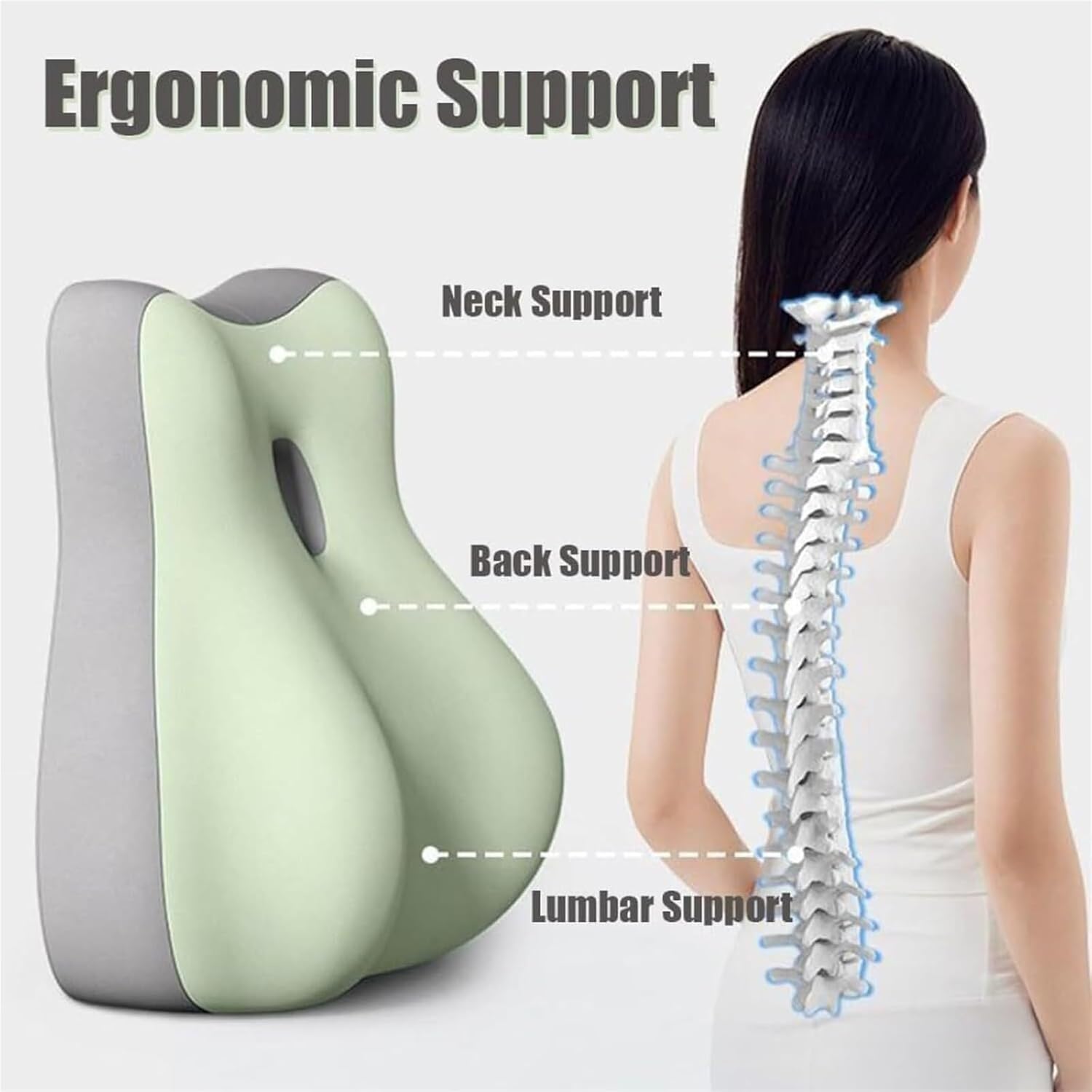 Couples Butt Cushion with Hip Support and Pressure Relief