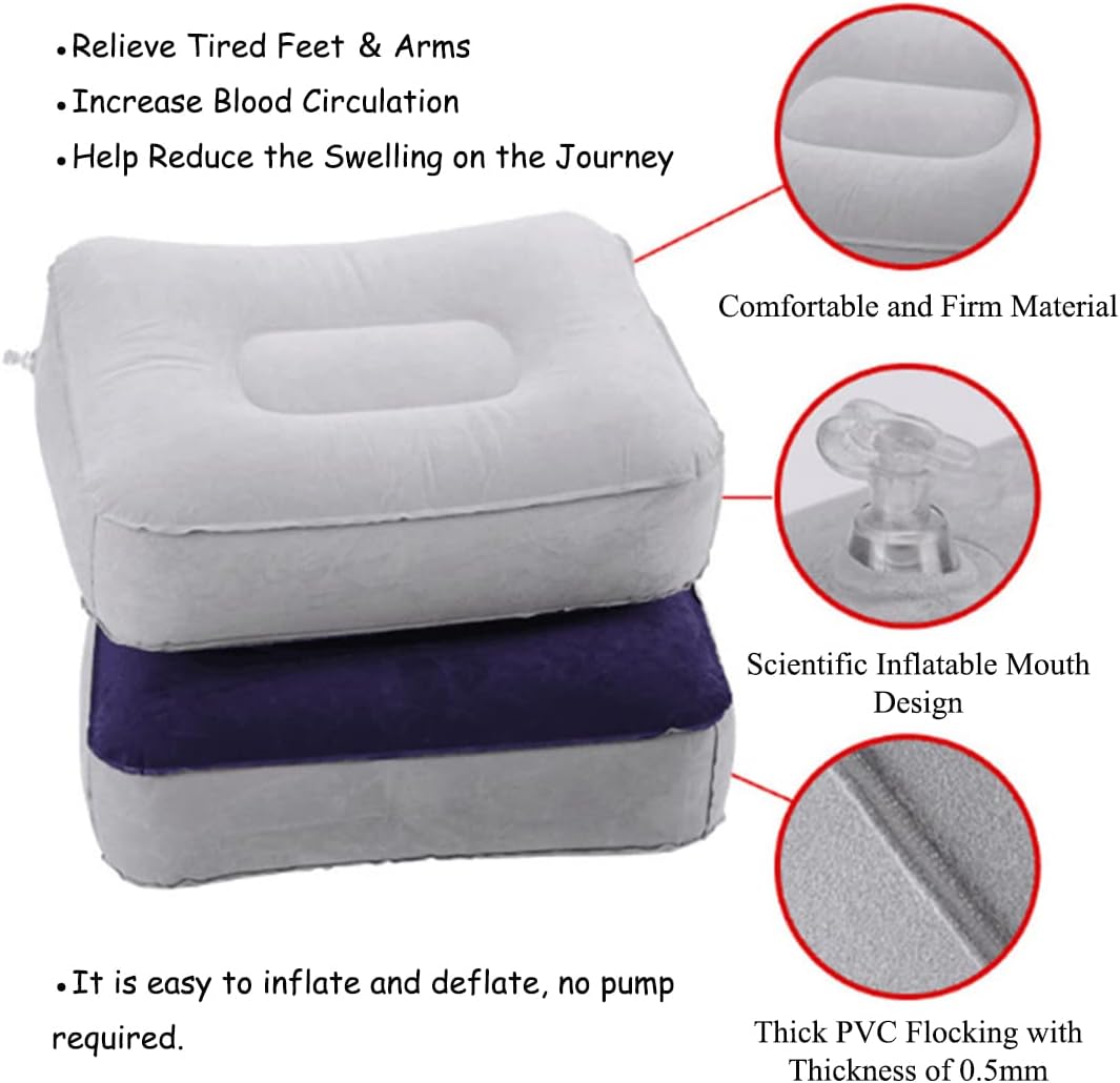 Coldchill Inflatable Leg Rest Pillow with Air Pump