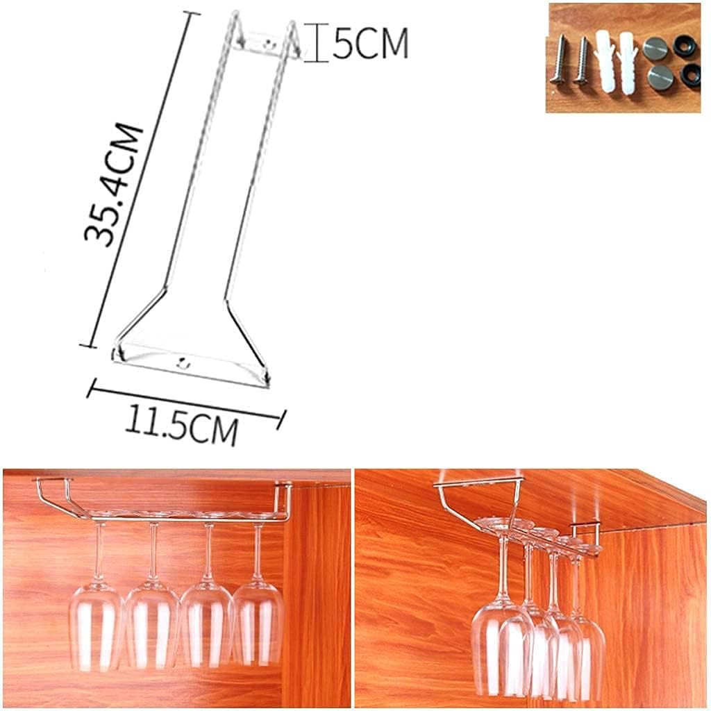 Modern Wine Glass Holder with Mounting Accessories 35Cm 1 Row