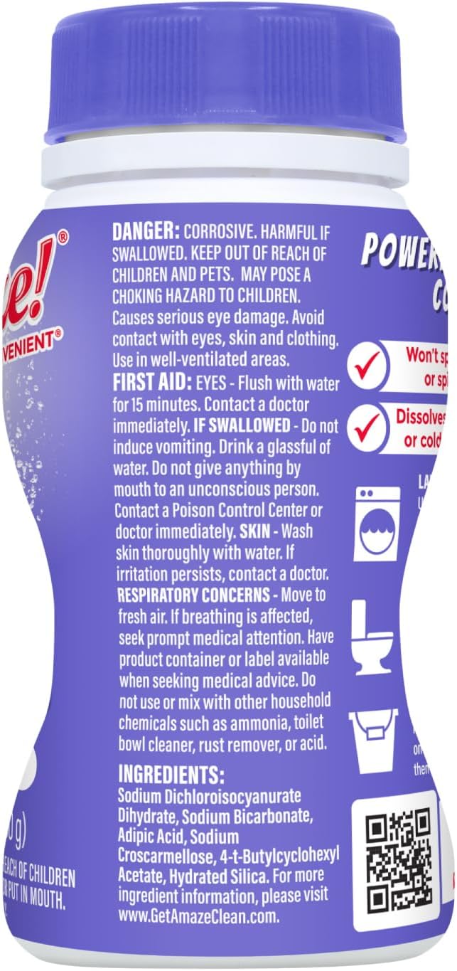AMAZE Ultra Concentrated Bleach Tablets 6 Bottles Lavender Scent 1