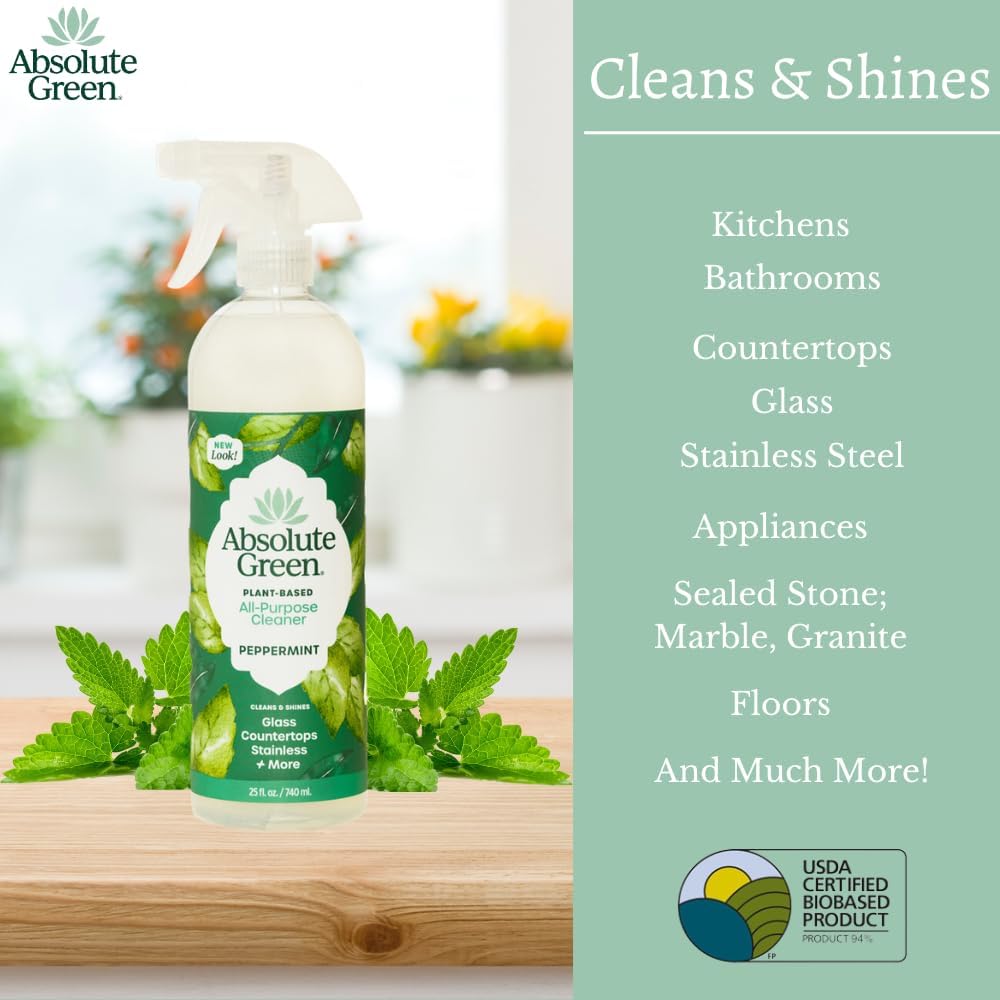 Absolute Green All Purpose Cleaner Spray 2 Pack