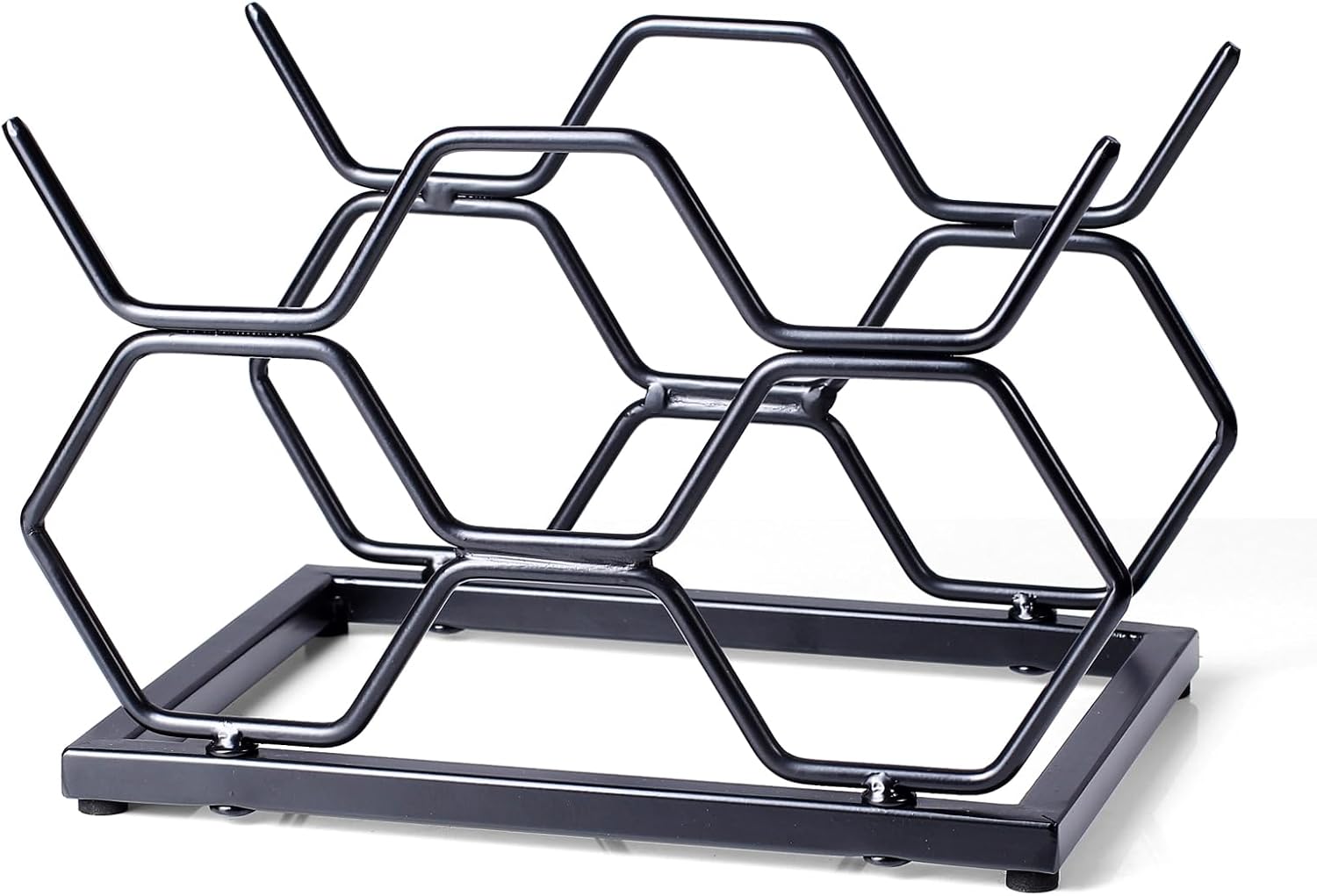 Drincarier 5 Bottle Tabletop Wine Rack - Modern Gold Metal Design