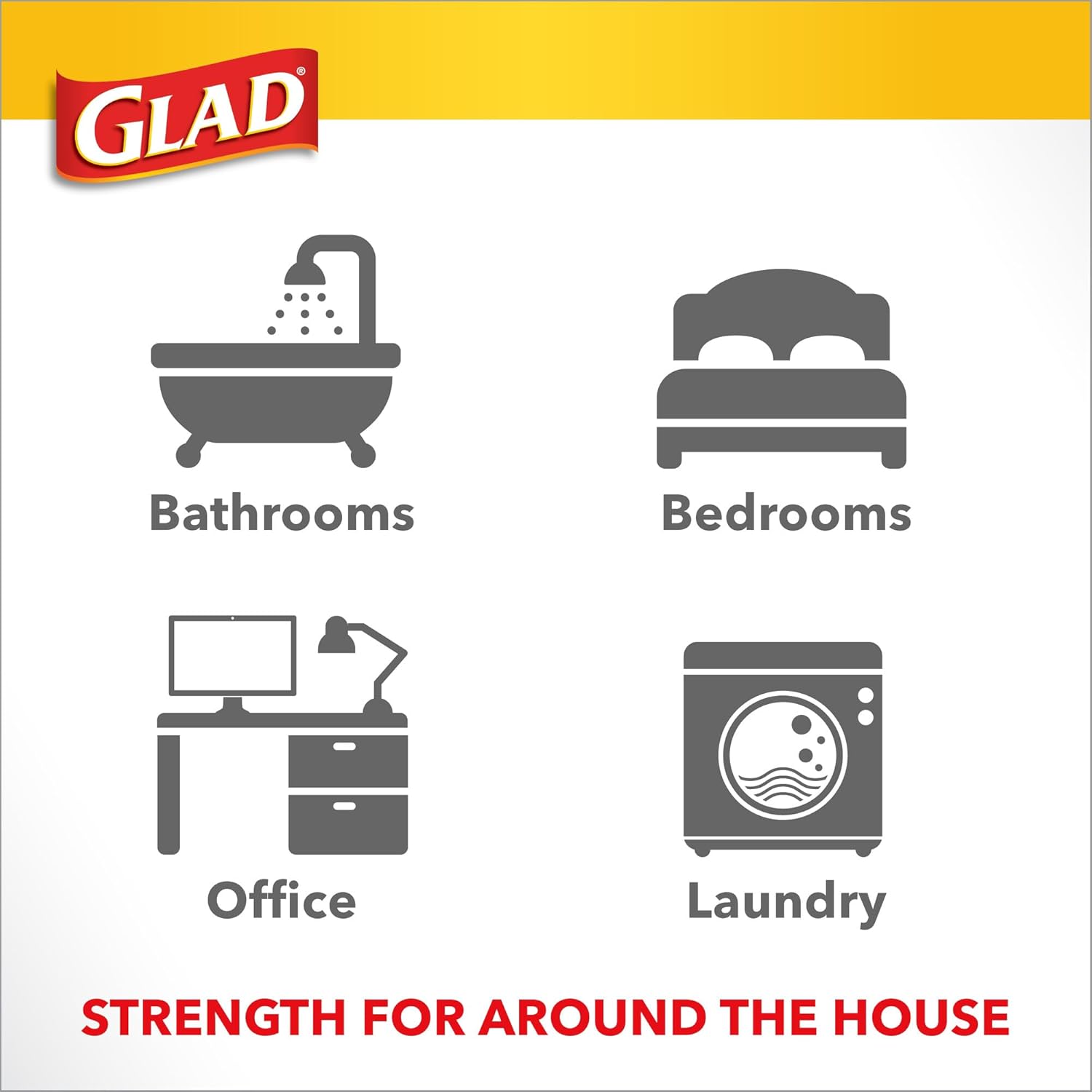 Glad Small Trash Bags 4 Gallon Febreze Beachside Breeze 80 Count