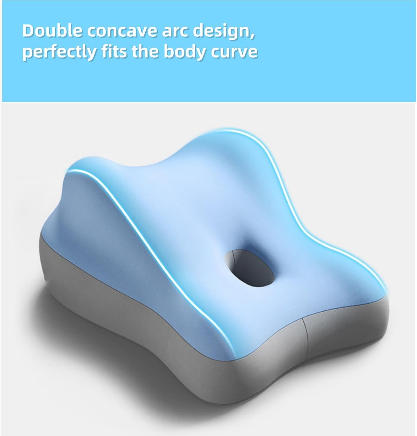 Memory Foam Wedge Pillow for Couples - Hip Elevation Back Support