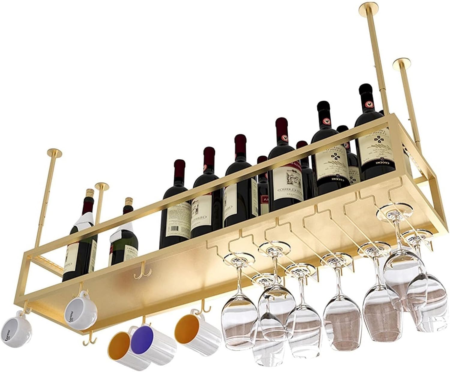 Suuim Adjustable Ceiling Wine Rack Holder