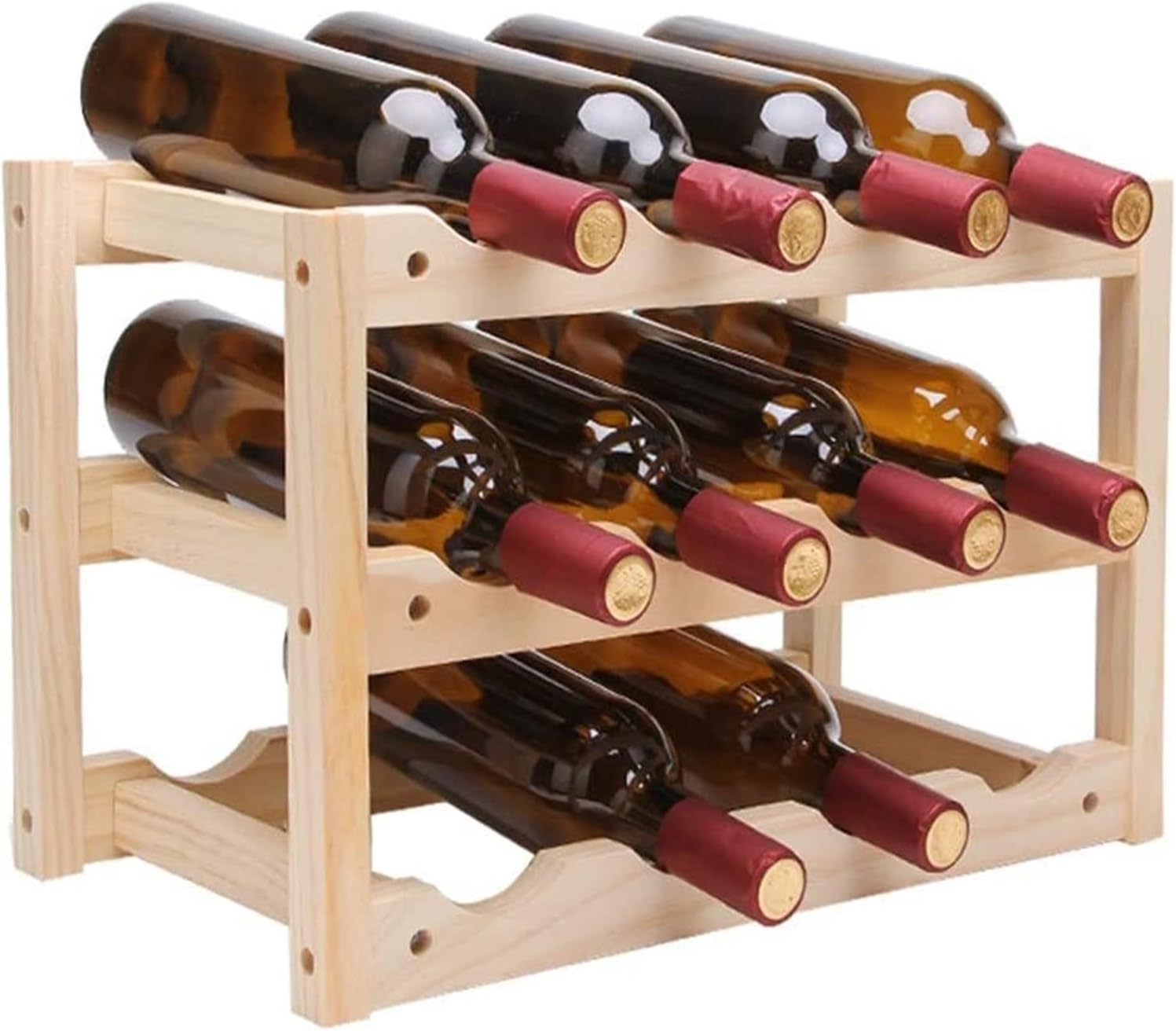 ALDEPO Wall-Mounted Wine Rack 12 Bottle Storage Stand 1