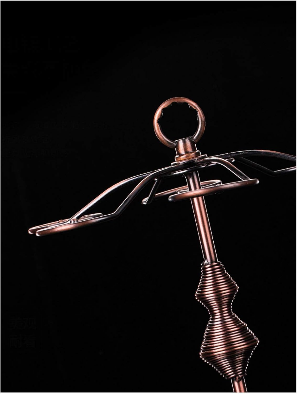 BOCbco 6-Hook Bronze Wrought Iron Wine Rack