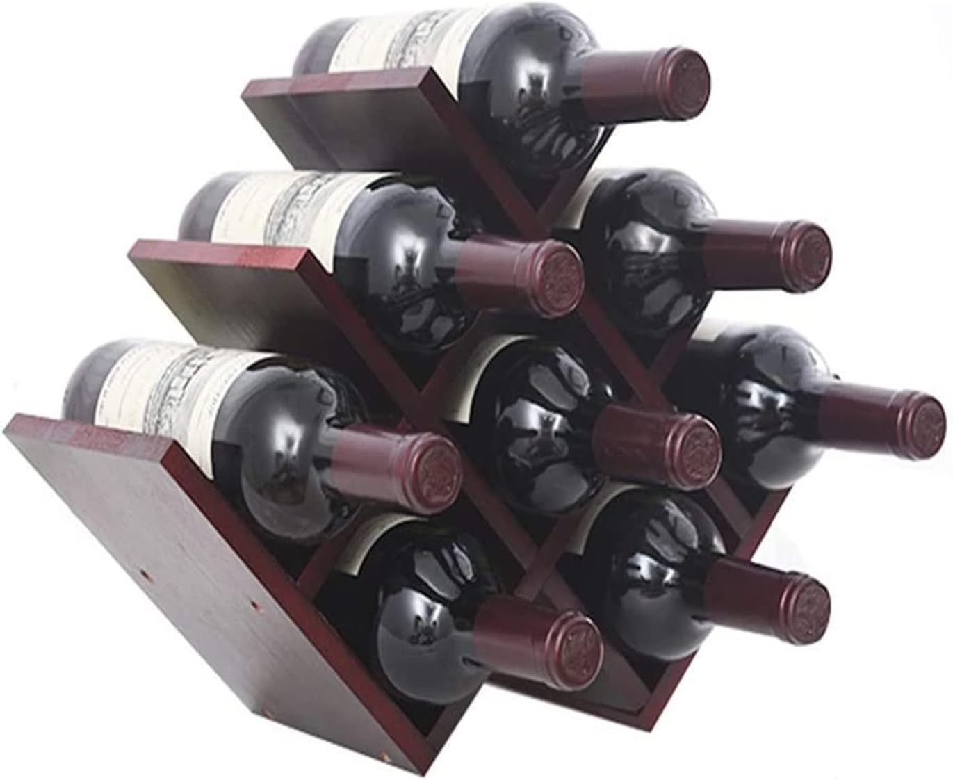 ALDEPO Freestanding Wine Rack Holds 8 Bottles