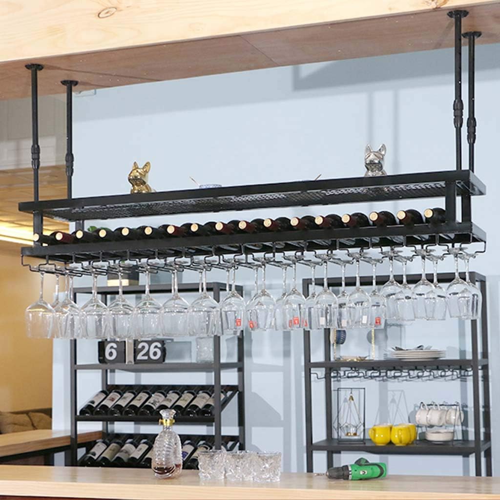 SENNIAN Inverted Wine Glass Ceiling Holder Rack
