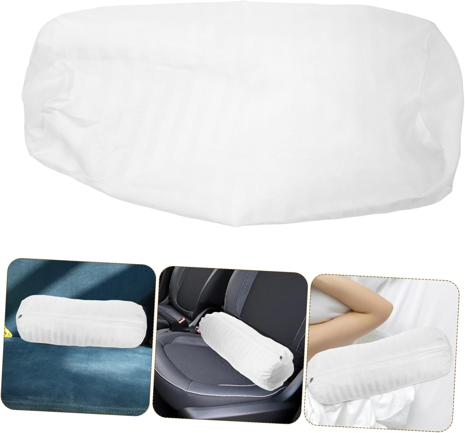 Sosoport Cylinder Pillow Cover for Neck Support