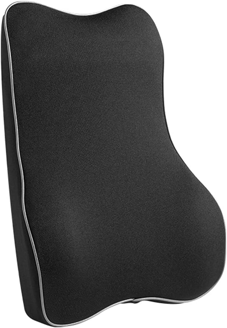 Car Lumbar Support Memory Foam Office Cushion Black 46x40x12cm 1