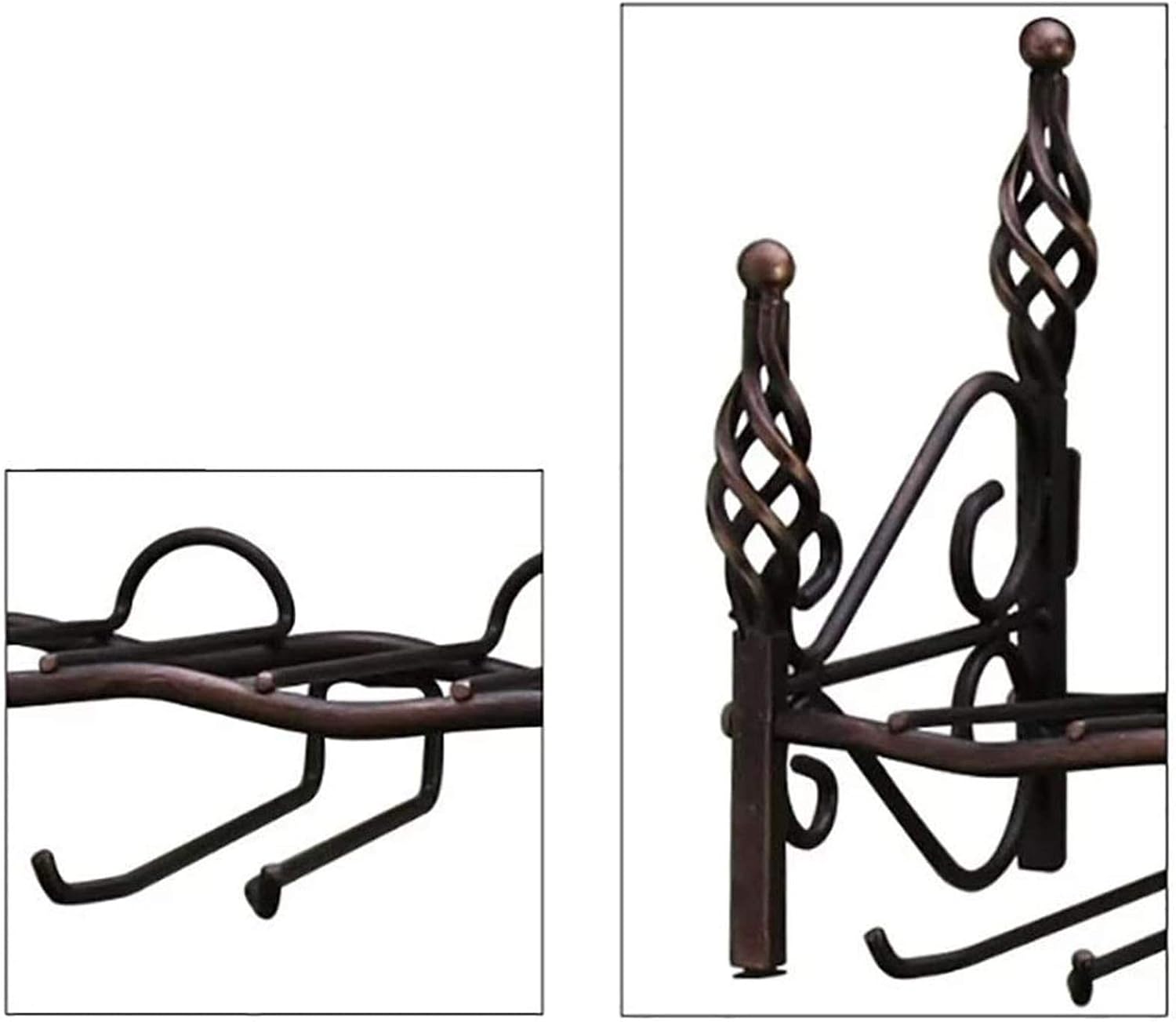 BOCbco Wall-Mounted Wine Rack with Goblet Holder