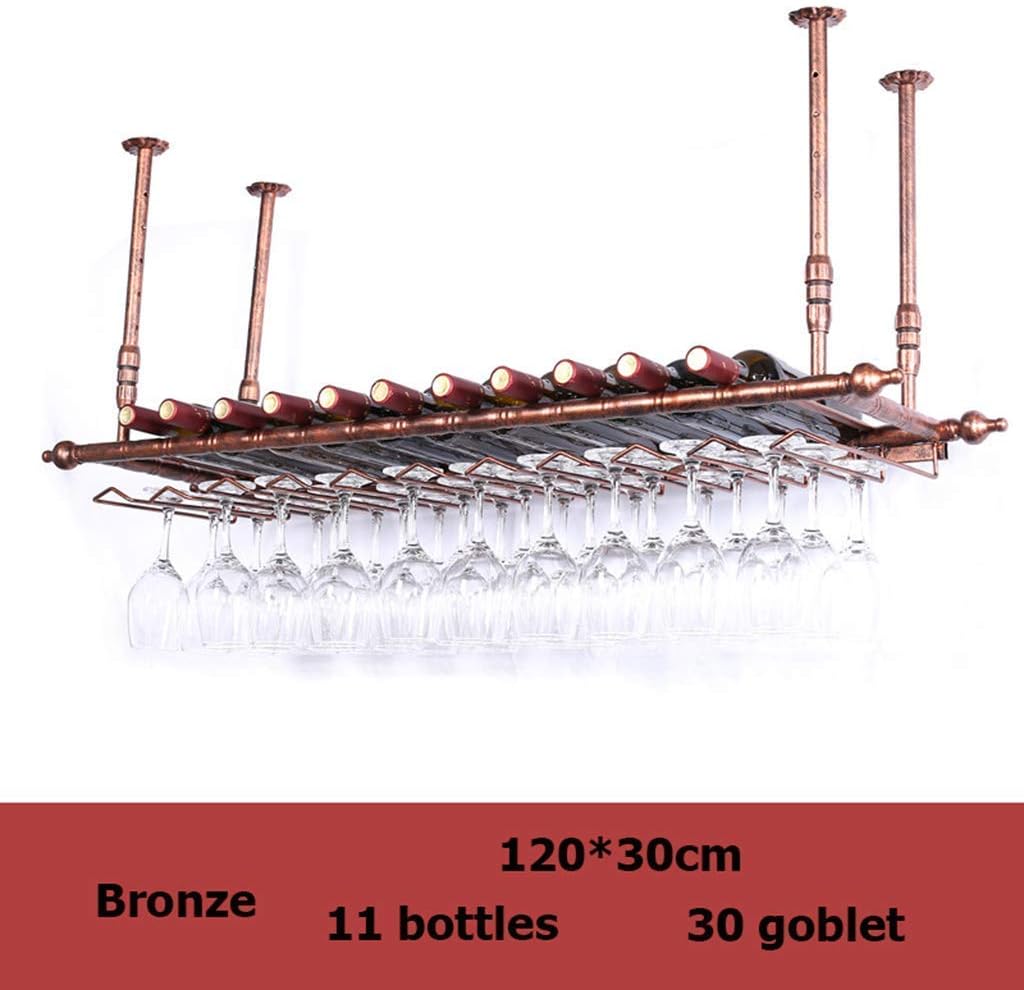 Metal Wall-Mounted Wine Rack with Adjustable Height