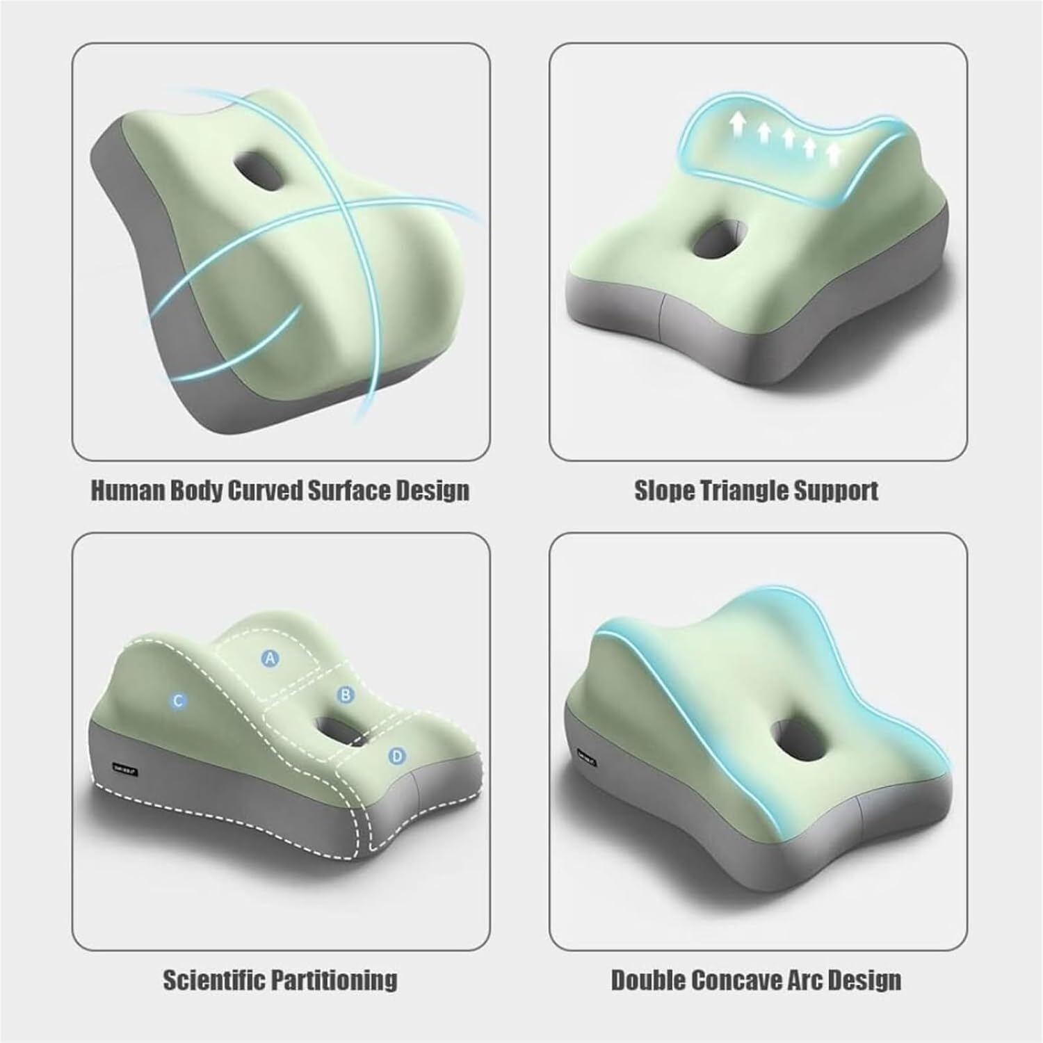 Couples Butt Cushion with Hip Support and Pressure Relief