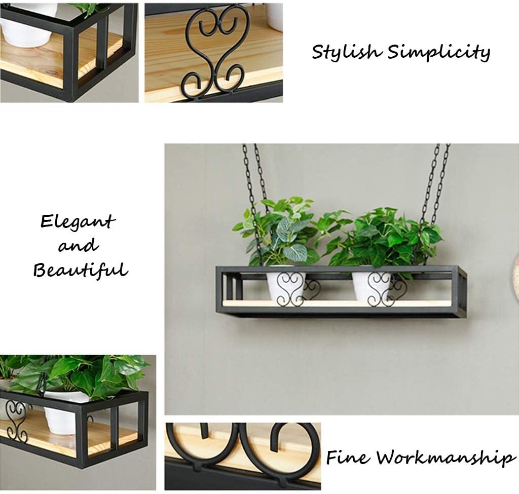 Hanging Wine Glass Rack - Wall Mounted Storage Shelf