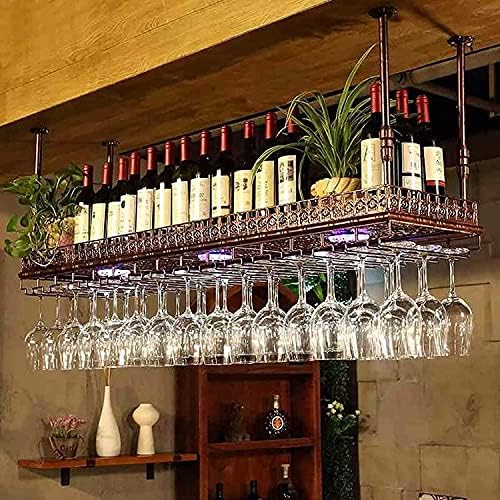 Generic Wall-Mounted Wine Rack with Glass Holder 1