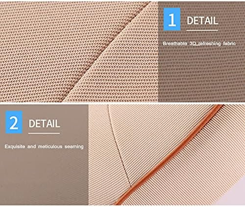 Car Lumbar Support Pillow Memory Foam Office Backrest Cushion 46x40x12cm Gray