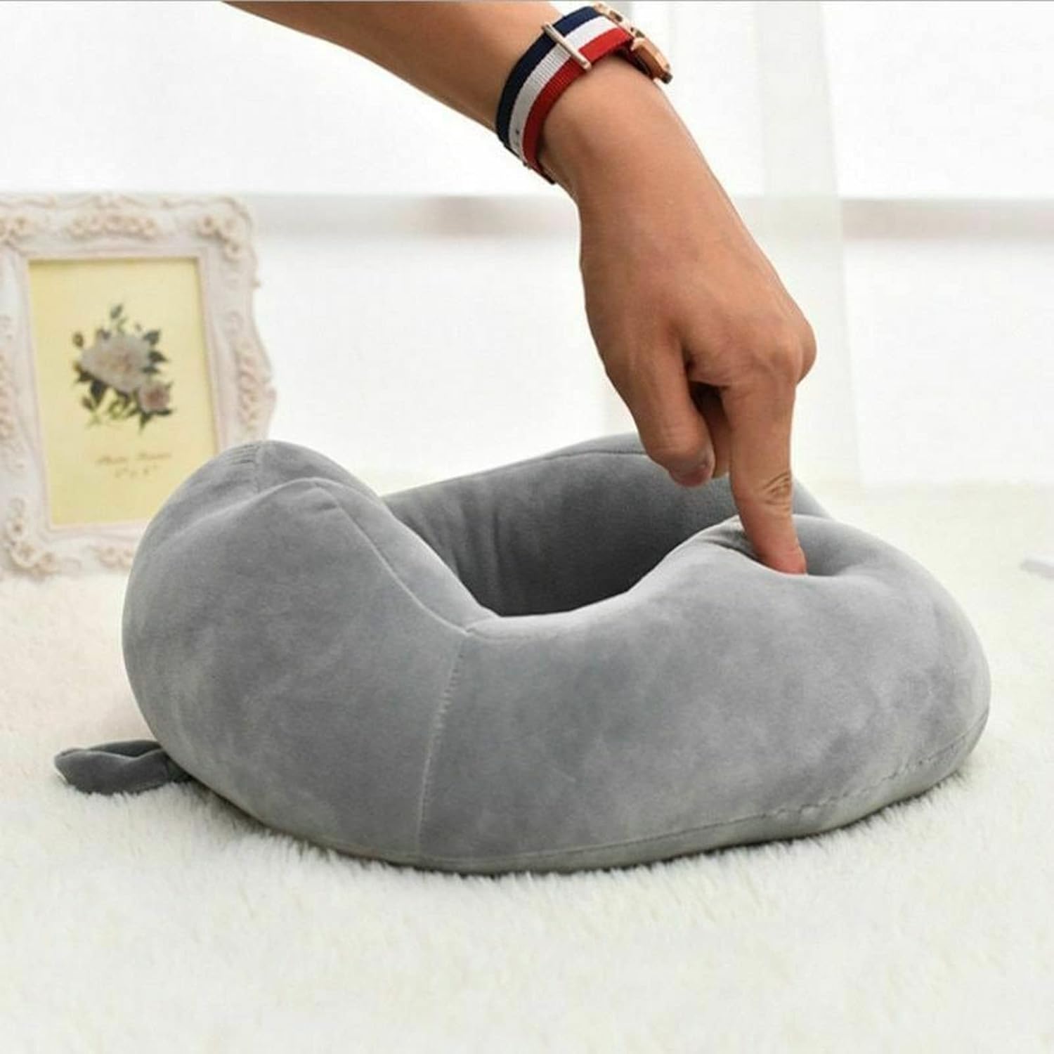 TEMKIN Cervical Pillow Memory Foam U-Shaped Travel Neck Support