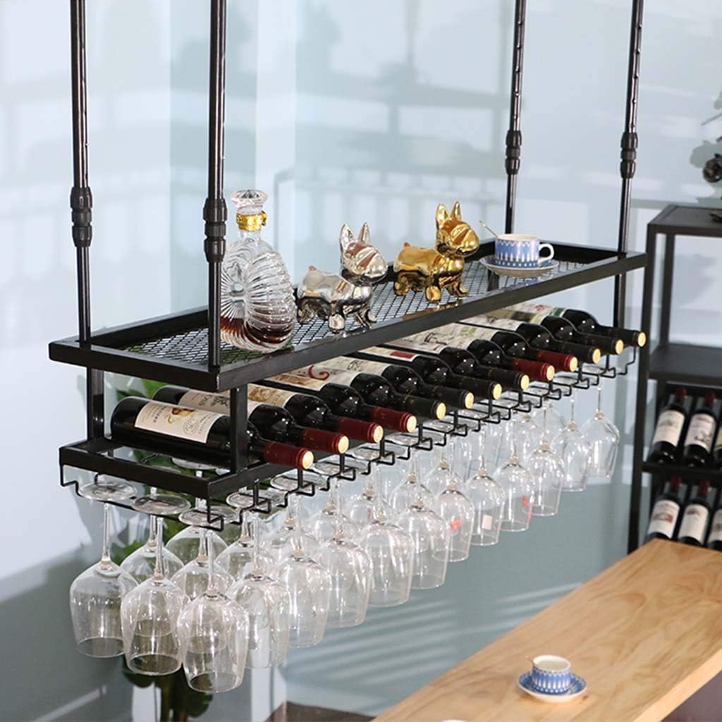 SENNIAN Inverted Wine Glass Ceiling Holder Rack